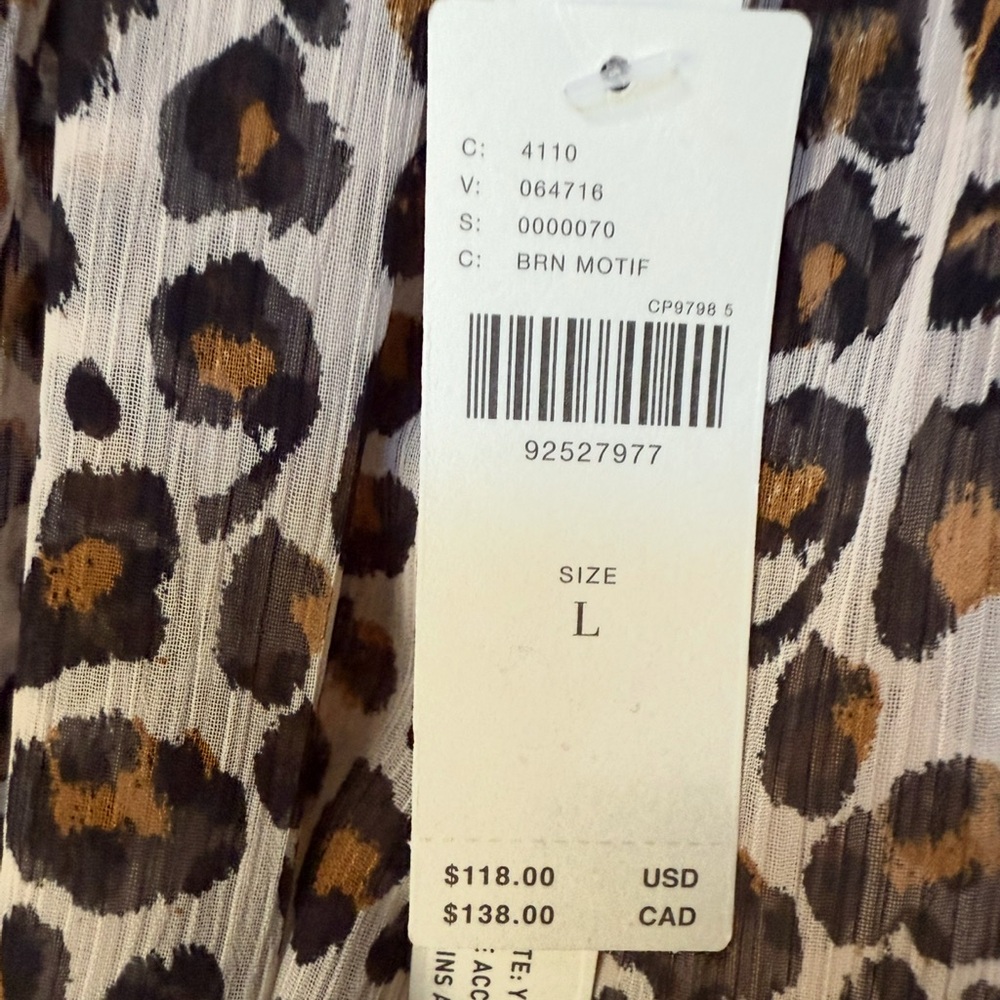 NWT - Anthropologie’s Maeve Leopard Peasant Blouse - Picture 9 of 10